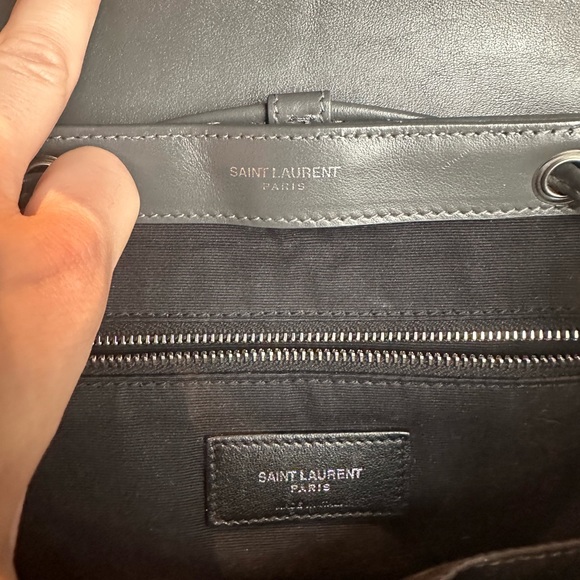 YSL backpack authentic Lou Lou in grey leather sold out everywhere hard to find - Picture 2 of 6